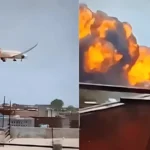 Indian Plane Crashes Near Ahmedabad Airport In Meghani Nagar - AAMNEWSHUB.COM